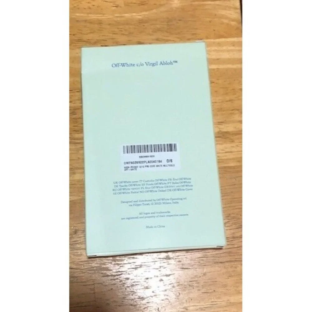 NIB $200 AUTHENTIC OFF WHITE ARROW GRAFFITI IPHONE 12 / 12 PRO MAX PHONE CASE